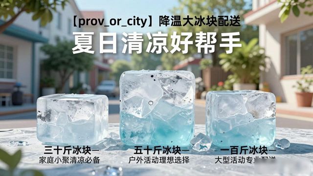 沙坪坝降温大冰块配送_海鲜排档降温解决方案_高温天气大冰块配送