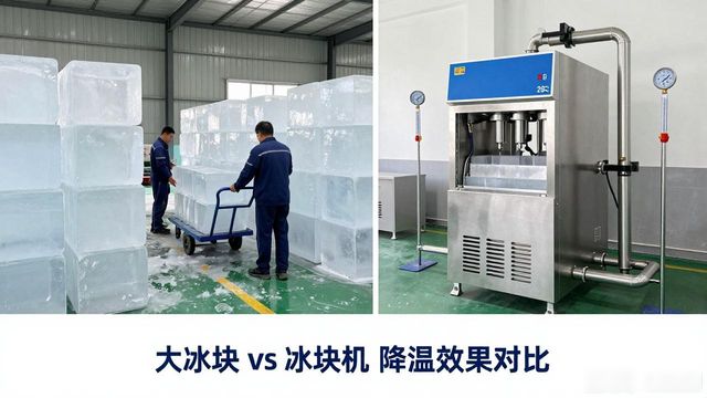 大冰块和冰块机哪个更划算_沙坪坝车间防暑降温大冰块_车间大冰块降温效果怎么样
